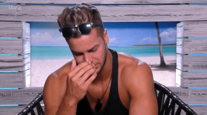  Chris was seen breaking down in tears over Olivia's treatment of him