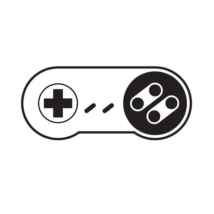 A SNES controller is shown in this drawing