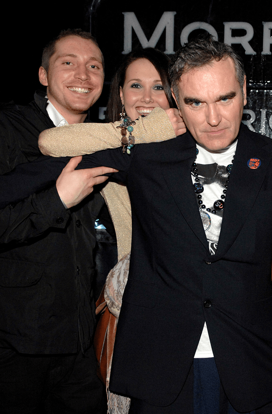  Ben with partner Rebecca and singer Morrissey