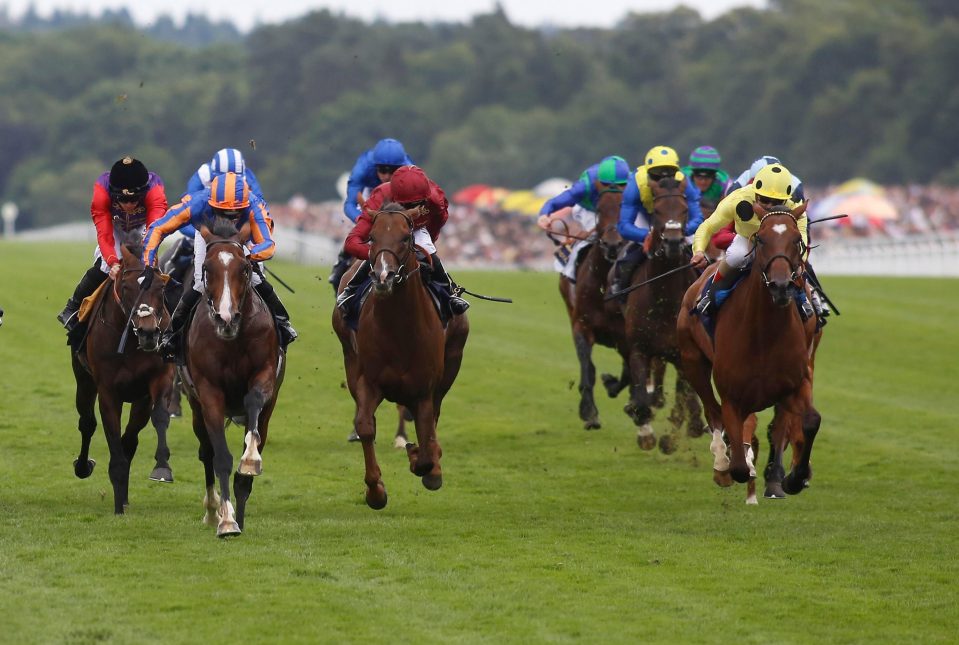  Barsanti (far right) chases home Idaho at Royal Ascot