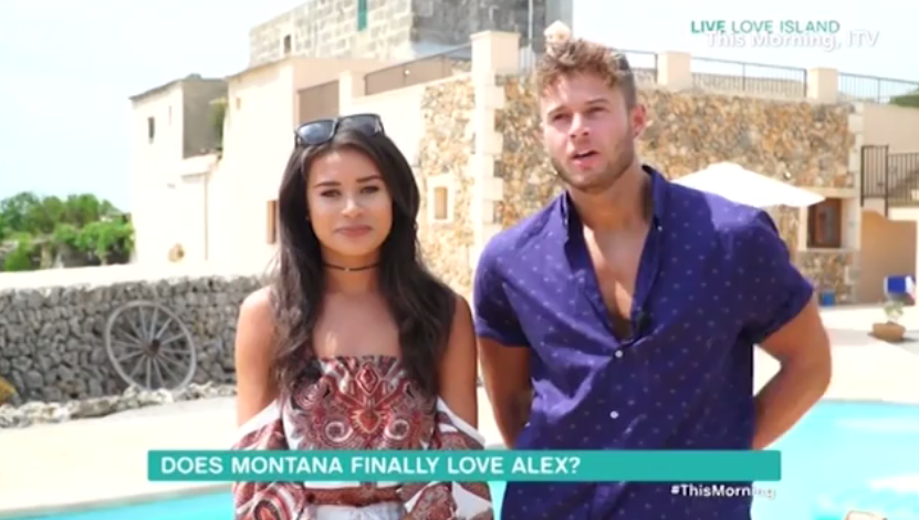 Montana Brown and Alex Beattie had an awkward interview on This Morning today