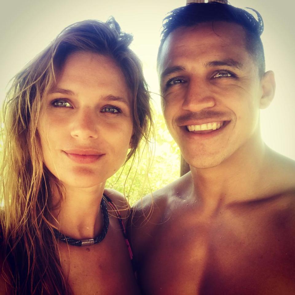  Alexis Sanchez has been away with new girlfriend Mayte Rodriguez