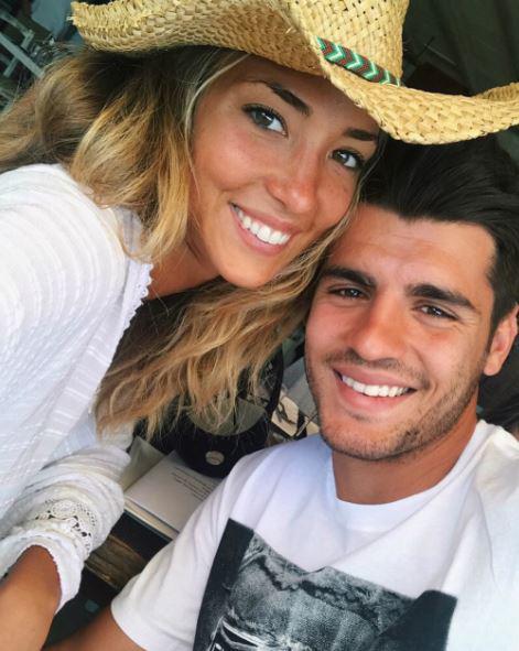 They started dating when Morata played for Juventus in 2016