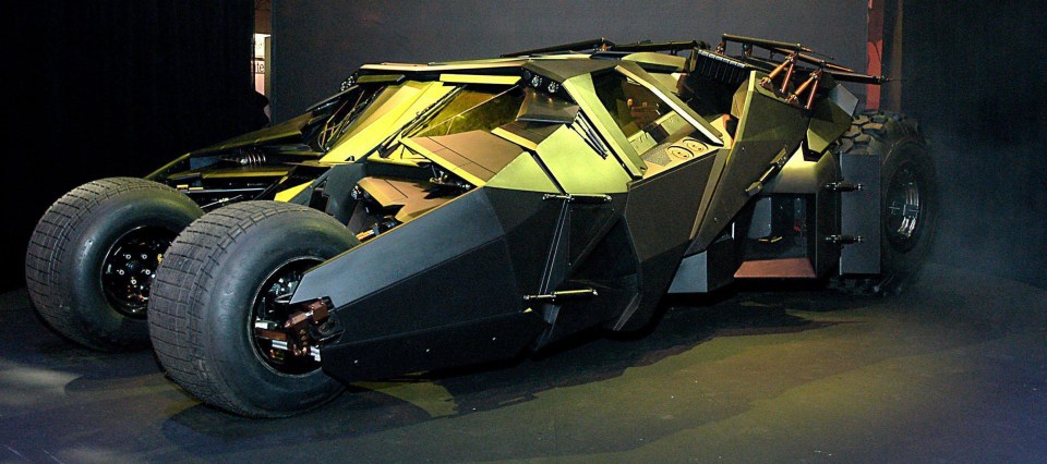 The Tumbler was built and designed as a working car for Batman Begins