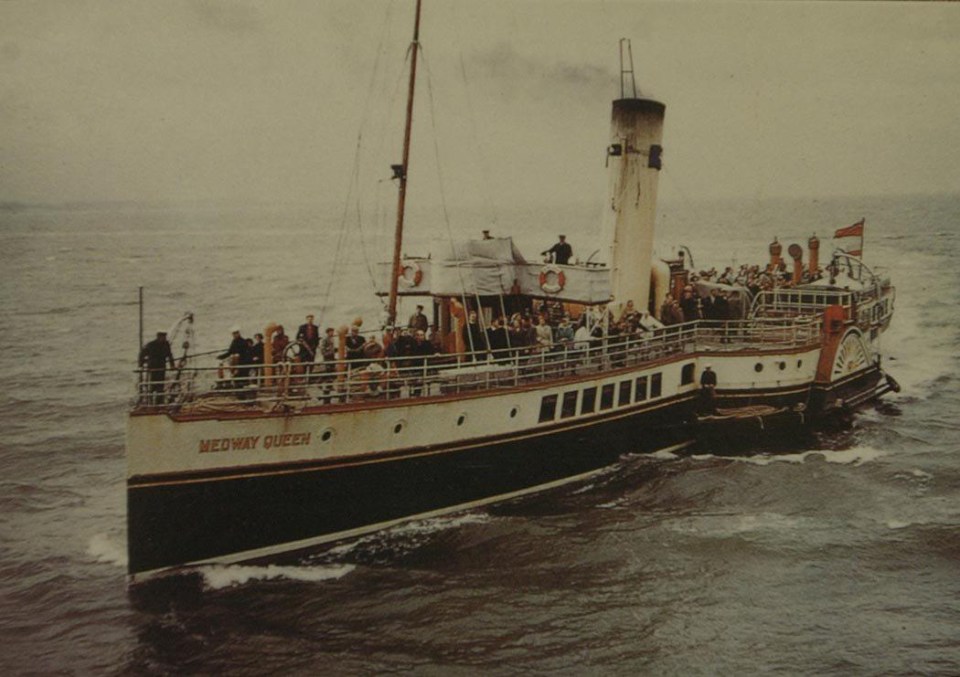 The paddle steamer Medway Queen returned to service as a pleasure boat after its Dunkirk heroics