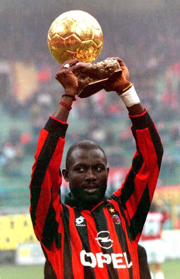  George Weah won Ballon d'Or while with AC Milan back in 1995