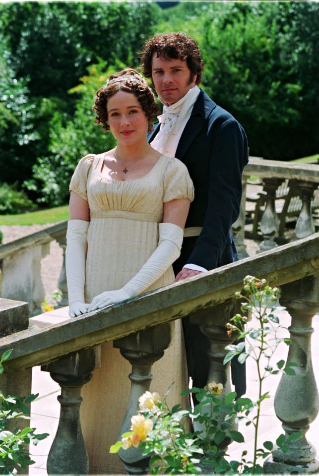  ON SCREEN . . . Jennifer Ehle and Colin Firth in Pride And Prejudice TV series