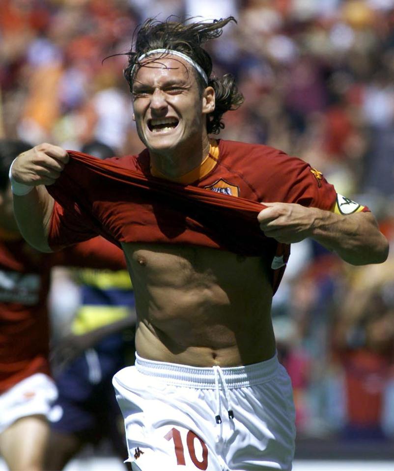  Francesco Totti's goal against Parma helped Roma win only title in 2001