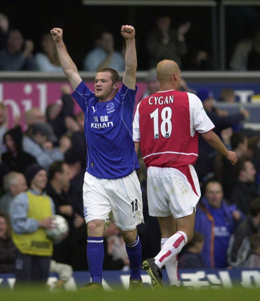  Rooney was a teenager goal hero at Everton