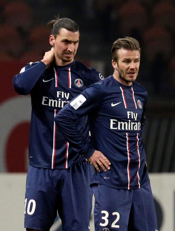  Beckham's former team-mate Zlatan Ibrahimovic was another icon to be included