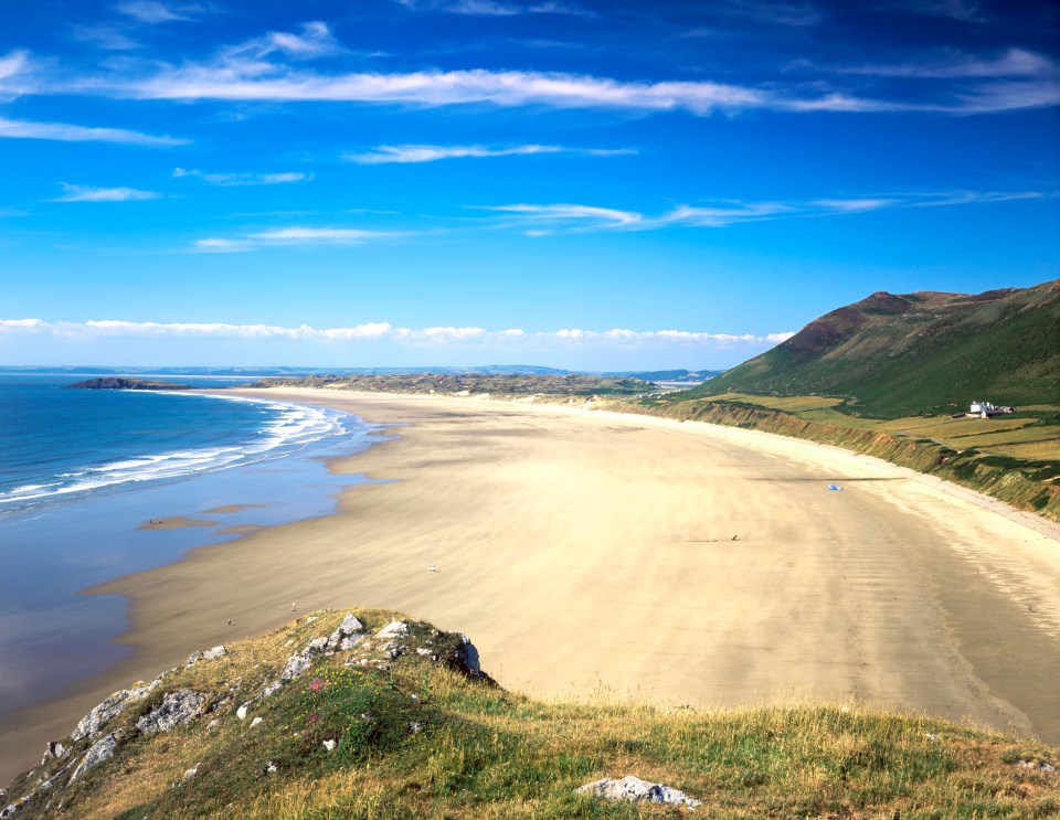 Rhossili Bay, Swansea, was rated TripAdvisor’s best beach in Wales