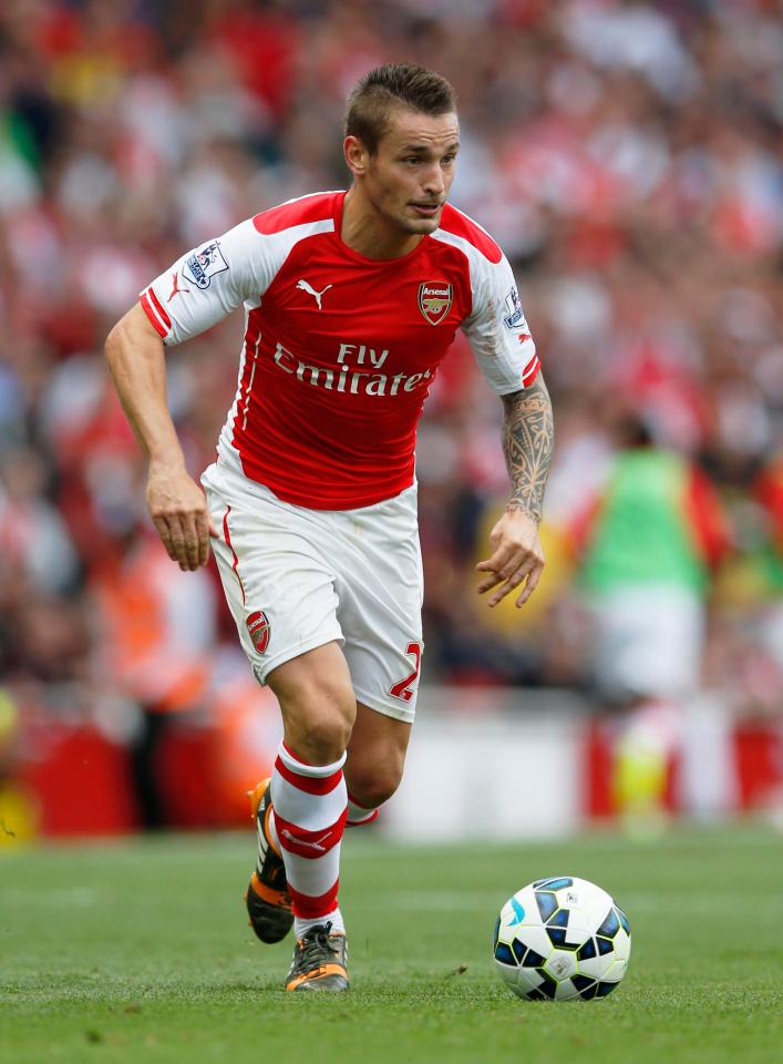  Mathieu Debuchy joined Arsenal in 2014, but made just 13 Premier League appearances