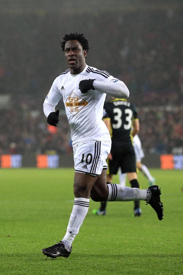  Wilfried Bony shot to prominence with an explosive spell at Swansea