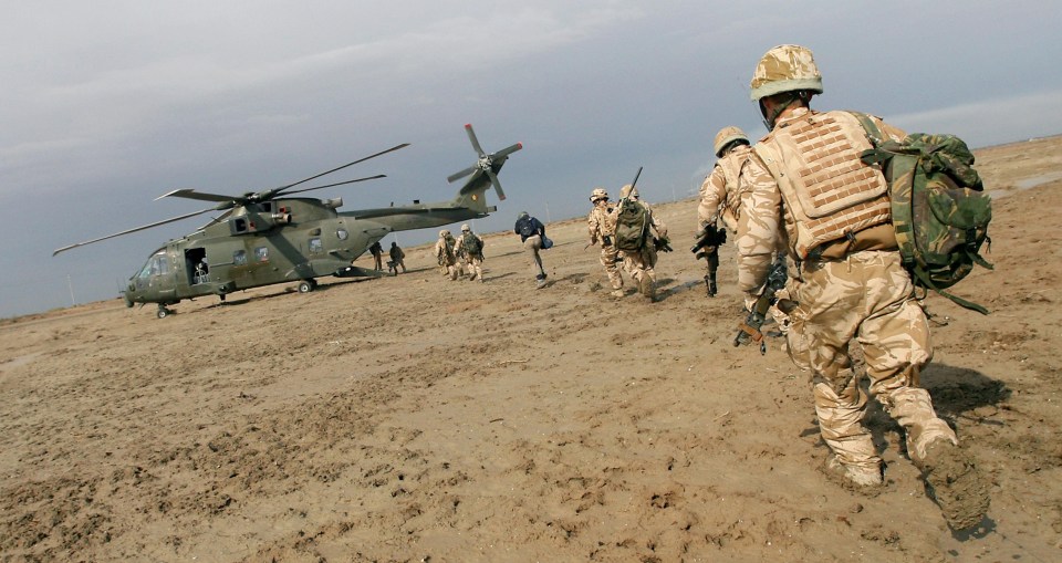 British Armed Forces troops in Iraq in 2017