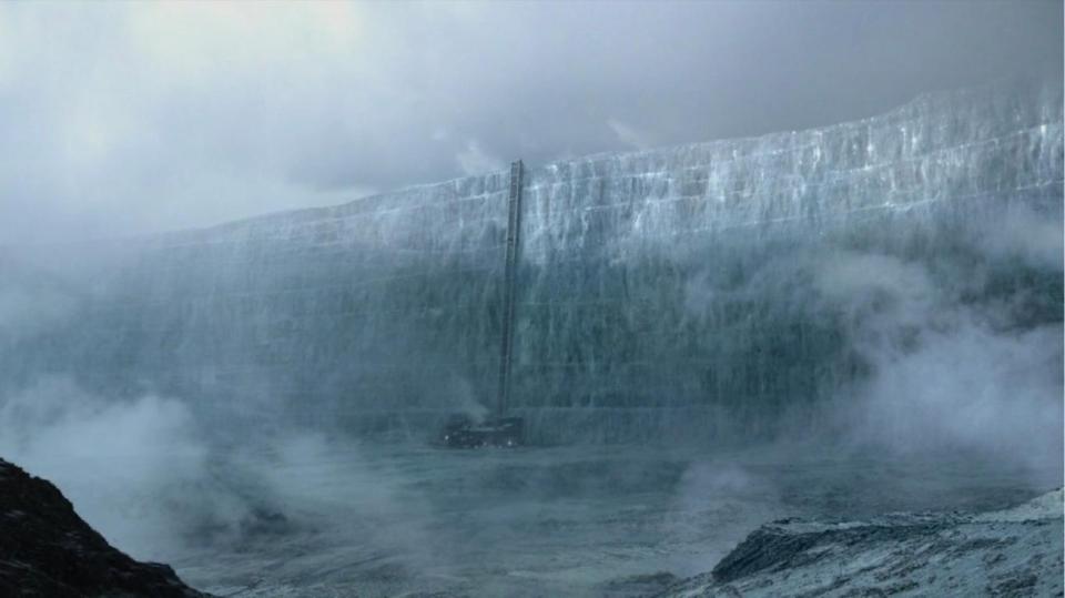  The wall is vast and impressive in scenes from Game Of Thrones