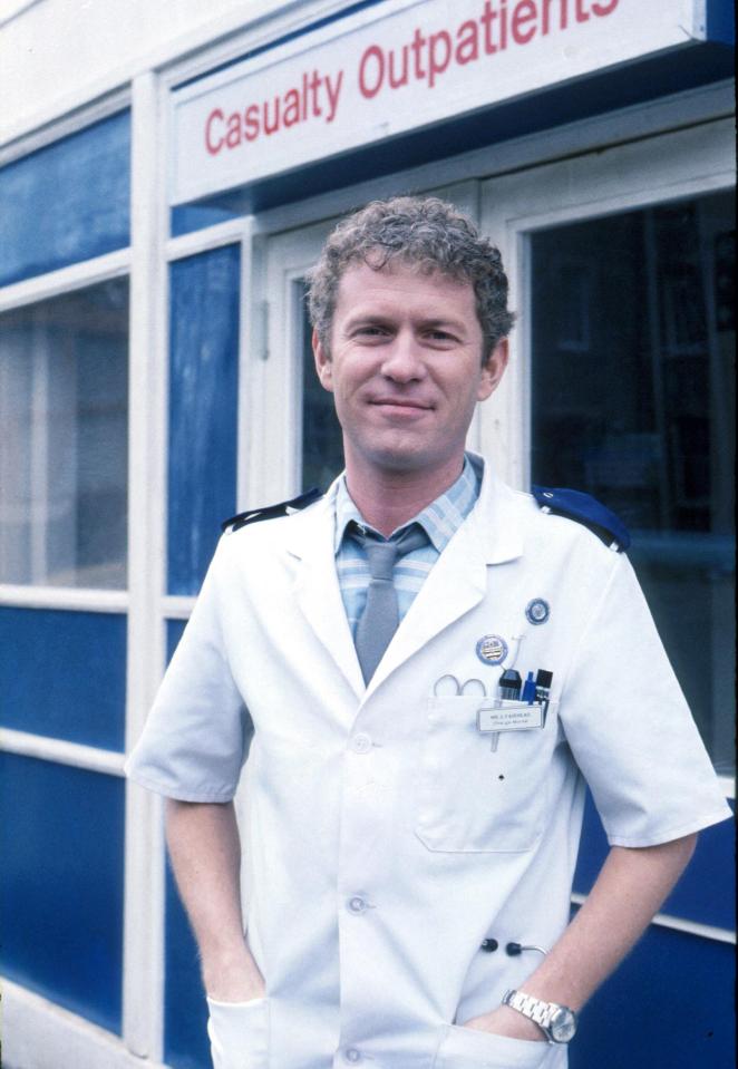  Derek Thompson in the first series of the BBC1's medical drama in 1986