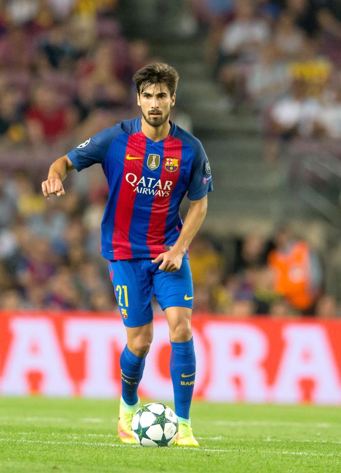  Andre Gomes only arrived at Nou Camp a year ago from Valencia