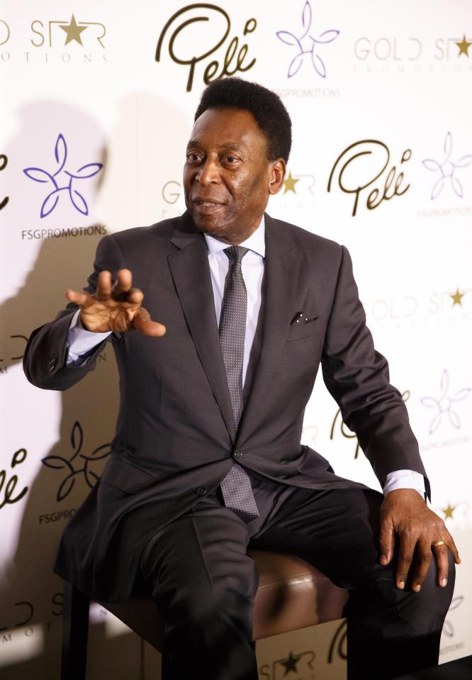  Legend Pele speaks to the media back in 2016 during his UK Tour