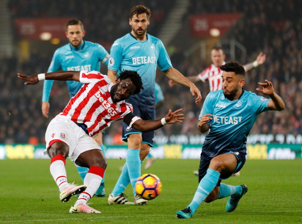  Wilfried Bony insists he is keen to stay in the Prem rather than take the riches of a move to China