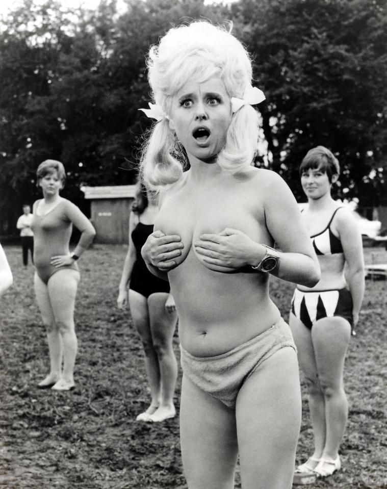  The popular film series included hits such as Carry On Camping - Barbara Walters pictured