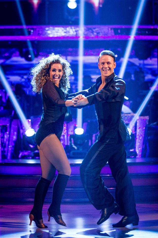  Louise with dance partner Kevin Clifton on the hit Beeb show