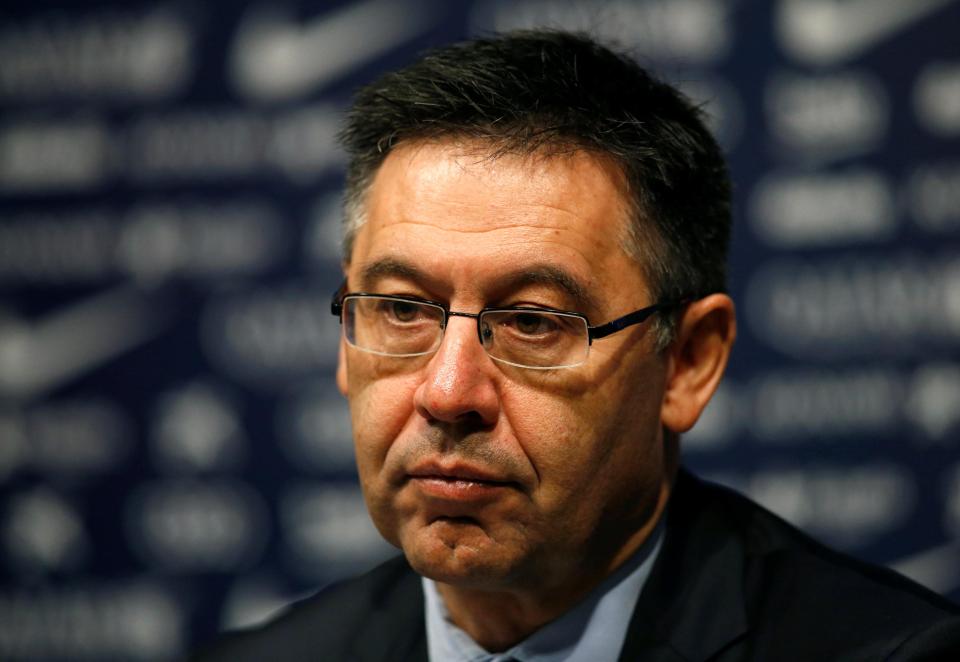  Barcelona president Josep Maria Bartomeu held showdown talks with Neymar