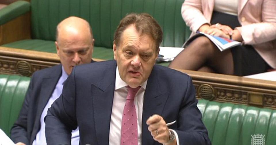  Transport Minister John Hayes has refused to accept questions from tie-less men