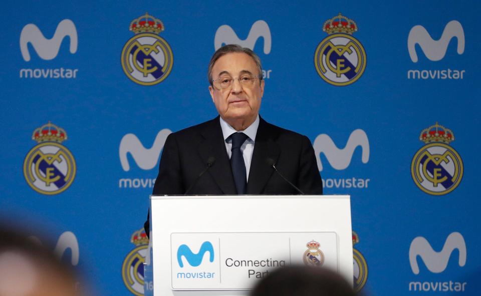  Real Madrid president Florentino Perez prefers not to sell to Manchester United