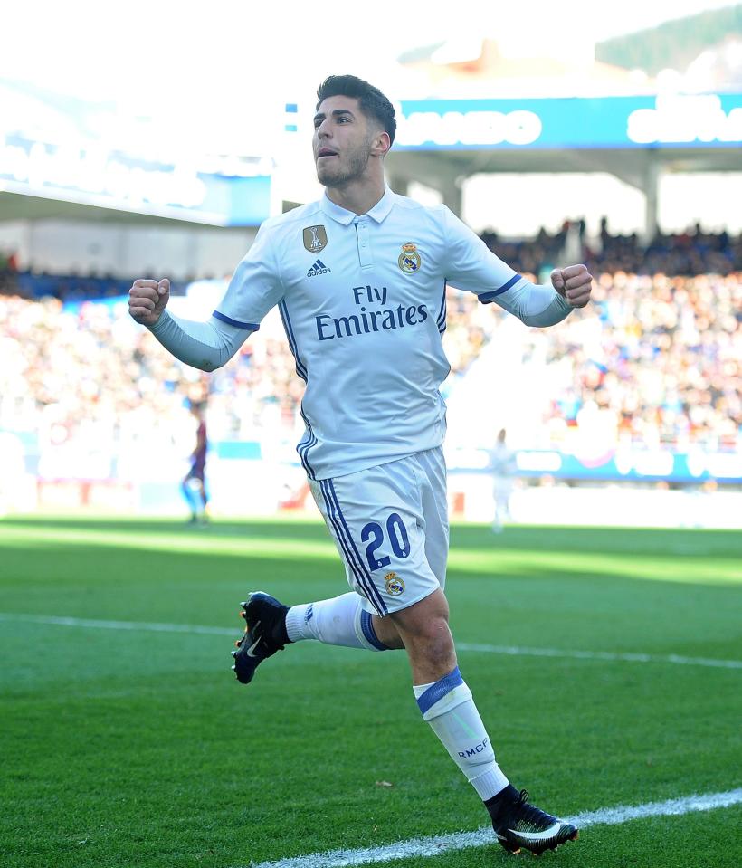  Marco Asensio is on the radar of both Arsenal and Man United this summer