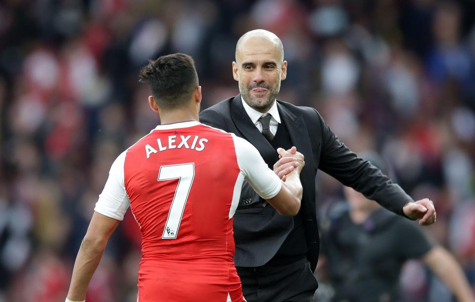  Alexis Sanchez is desperate to link up with Pep Guardiola at Manchester City