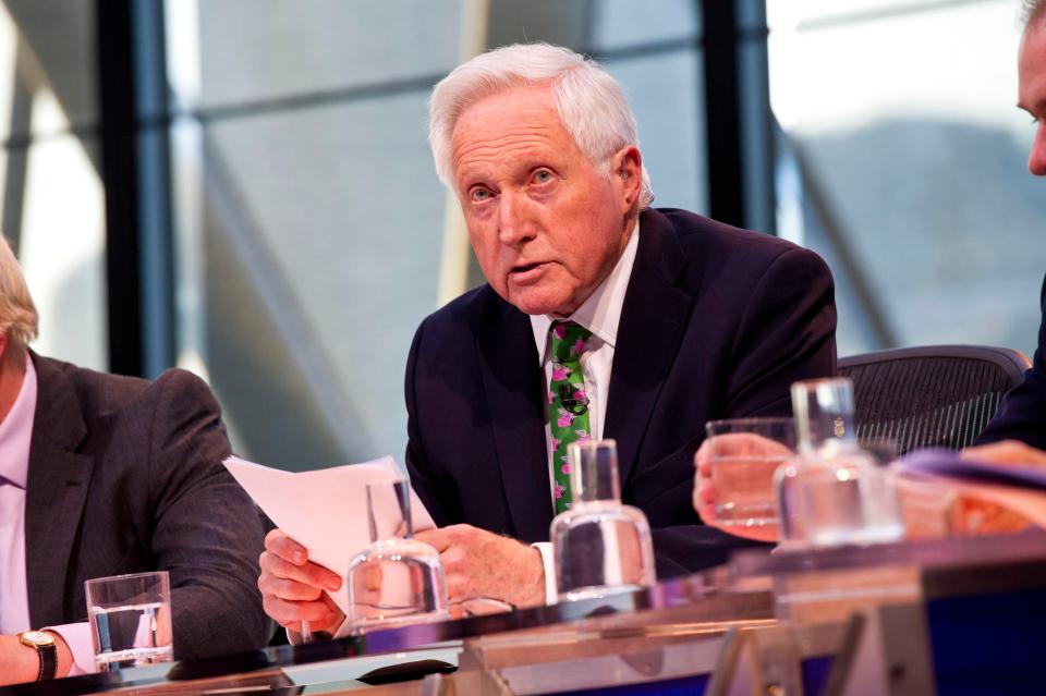  David Dimbleby took charge of his 10th general election special for the BBC this year, and also hosts BBC Question Time - but he was not on the list