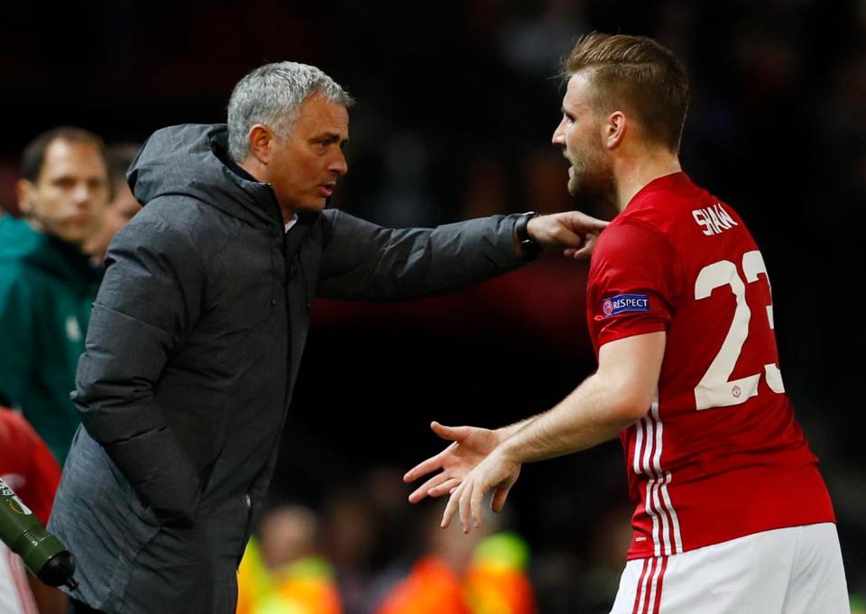  Jose Mourinho is ready to let Luke Shaw try to prove he should be first-choice left back