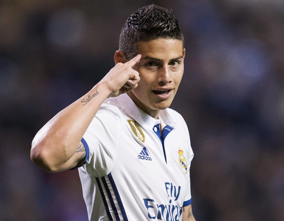  Bayern Munich will have the option to buy James Rodriguez at the end of the two year loan