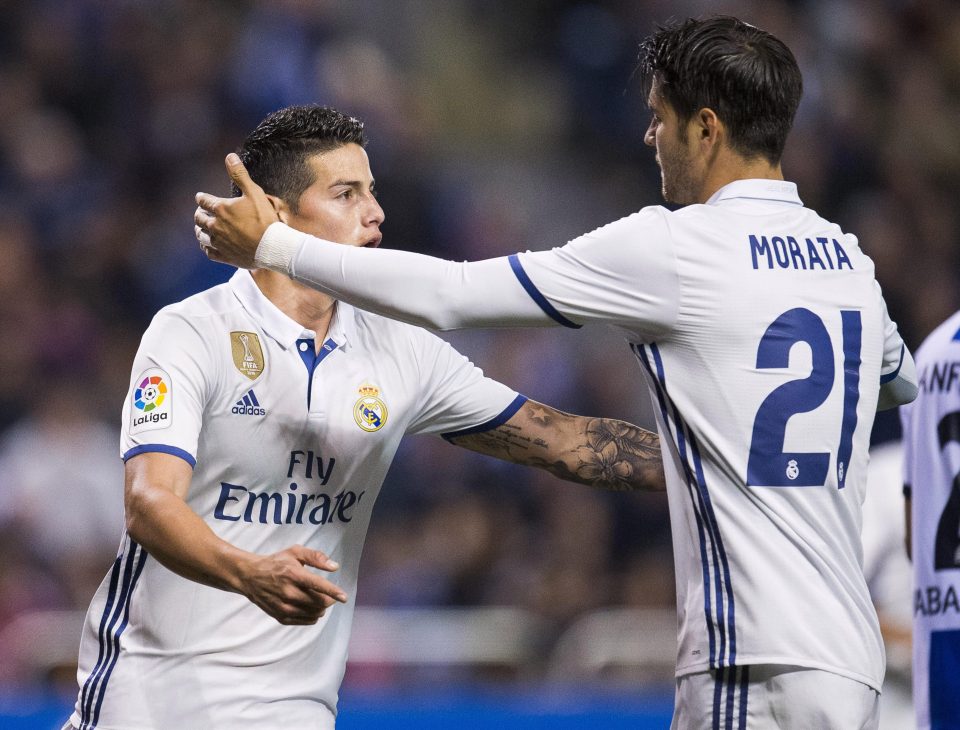  Chelsea are being offered James Rodriguez and Alvaro Morata in a cut-price package deal worth £133MILLION