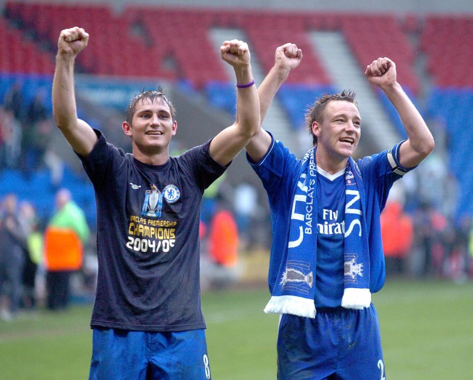  John Terry (right) says he and Frank Lampard (left) have had several conversations about becoming Chelsea manager