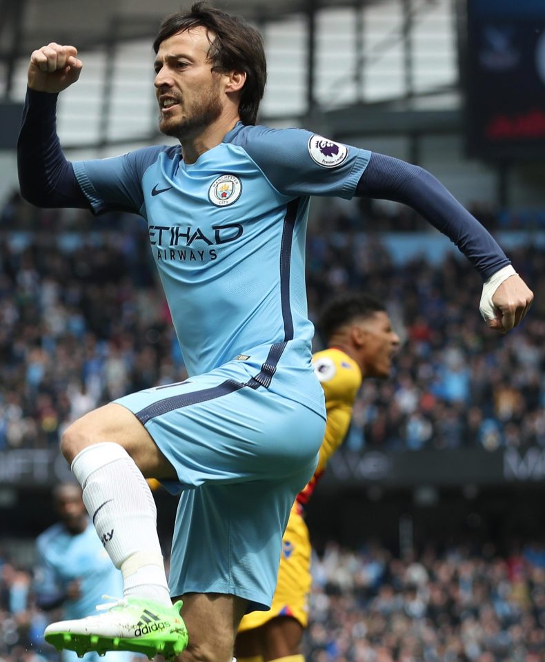  Guardiola relies on David Silva to help dictate possession and control games