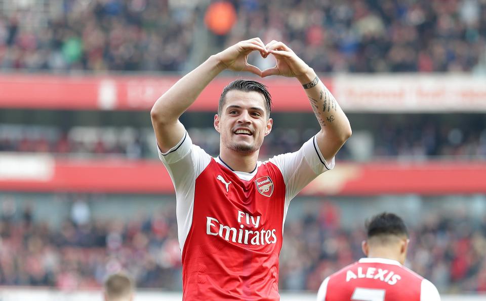  The Arsenal star is rarely shy to show his affections