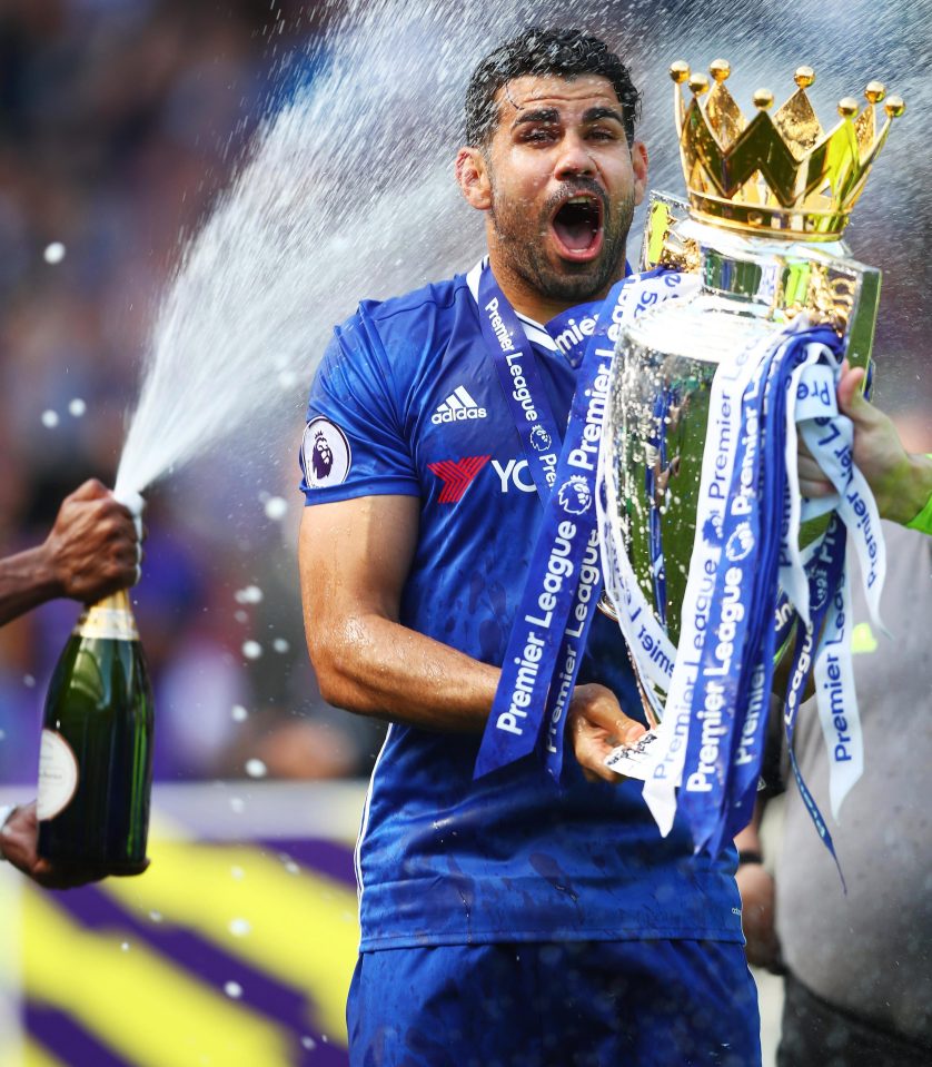  Diego Costa was Chelsea's top scorer as they won the league last season