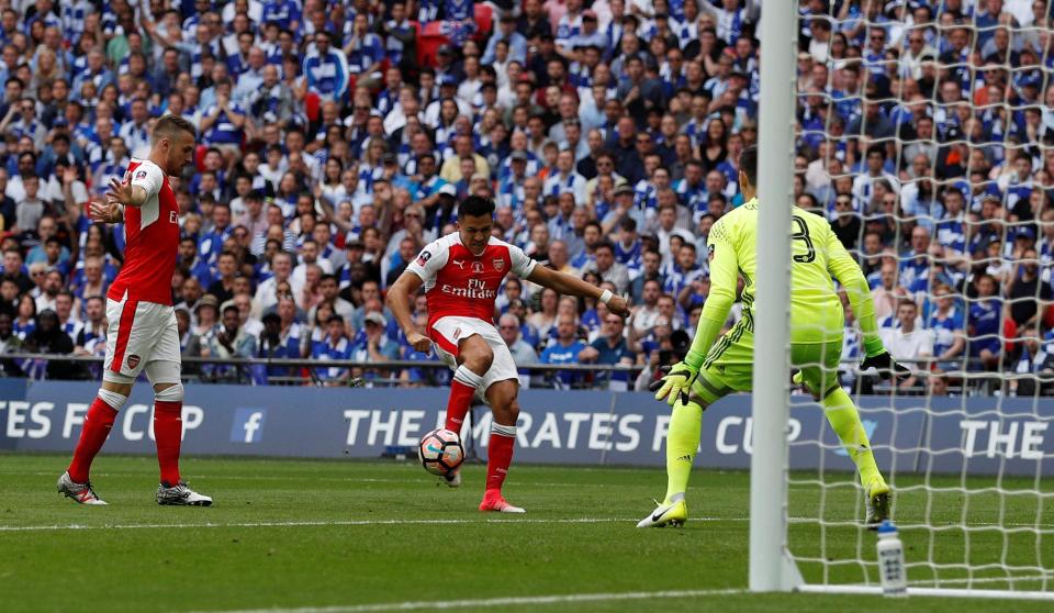  He scored in the FA Cup final against Chelsea in May in what could be his last game for the North London club