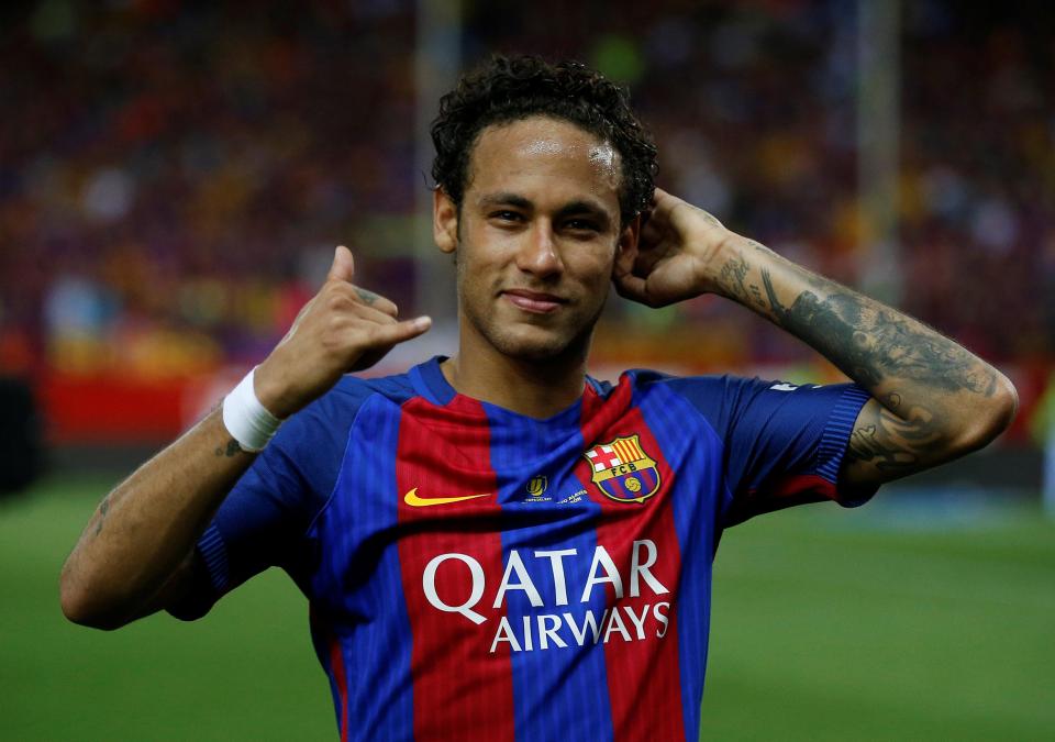  Neymar signed a five-year Barcelona contract last October