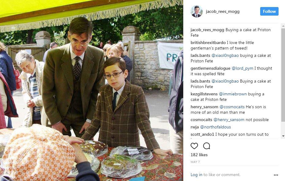  The MP took his mini-me out on the campaign trail during the election