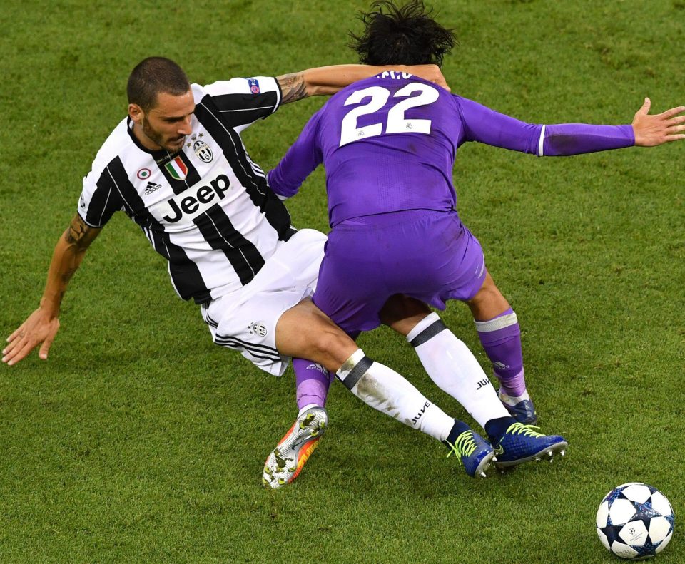  It means Chelsea and Manchester City miss out on the tough-tackling Bonucci