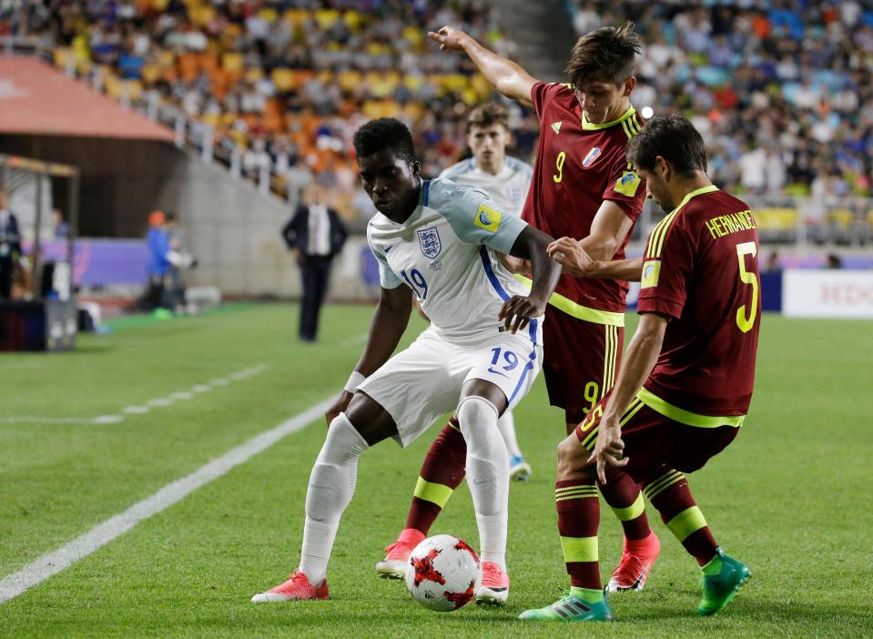  Sheyi Ojo starred for England at the Under-20 World Cup in South Korea