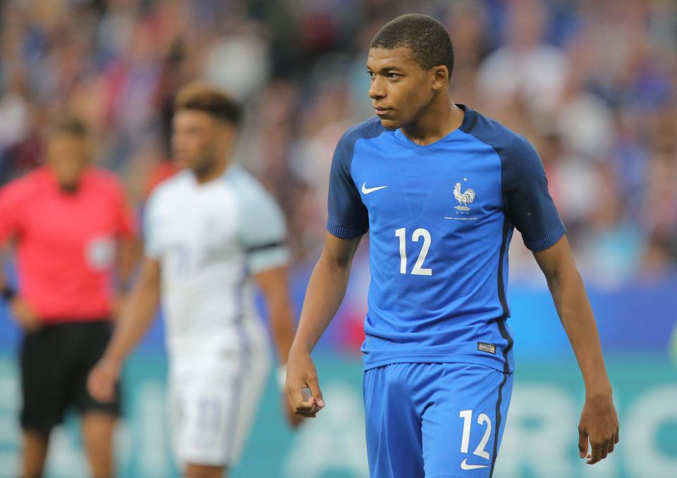  Kylian Mbappe is a full France international at the tender age of just 18