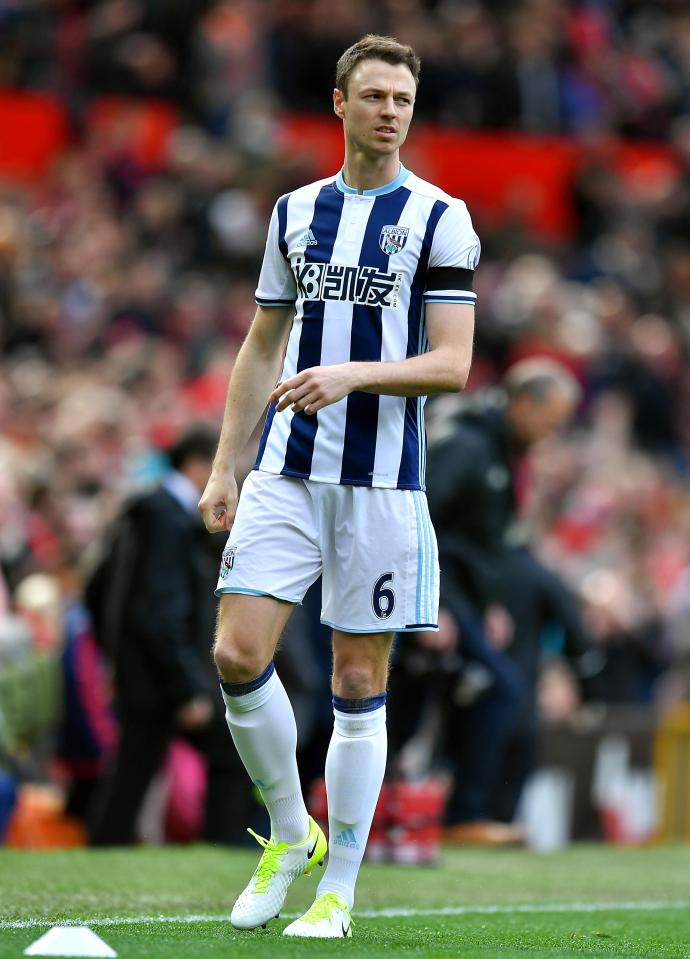  Jonny Evans was one of four tried at left-back last season