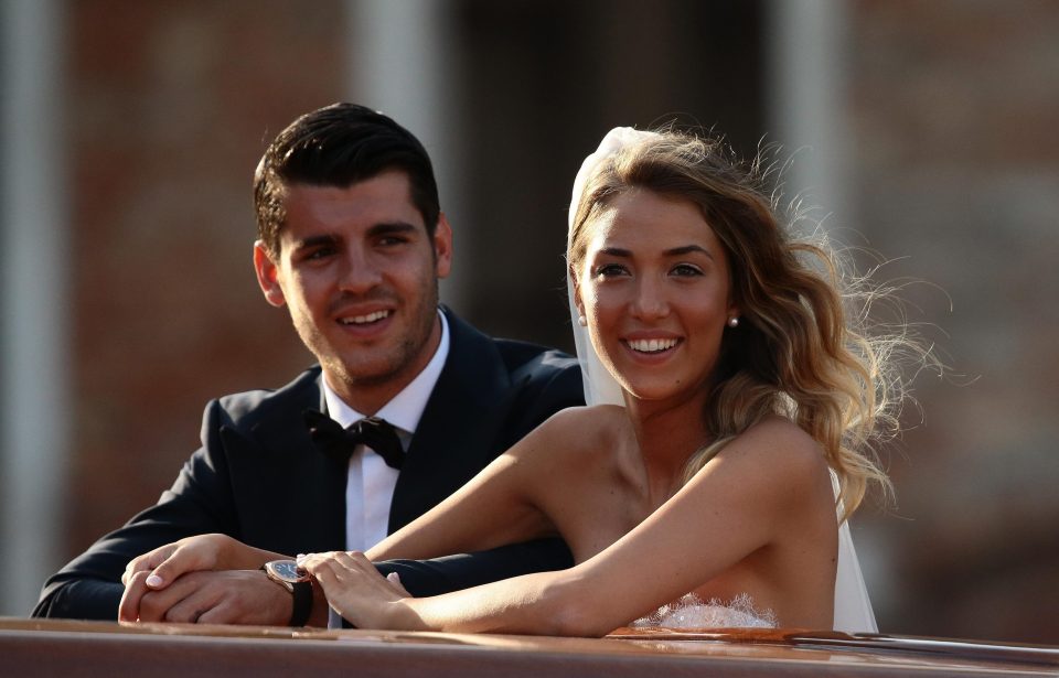  Alvaro Morata tied the knot with long-term sweetheart Alice Campello this summer