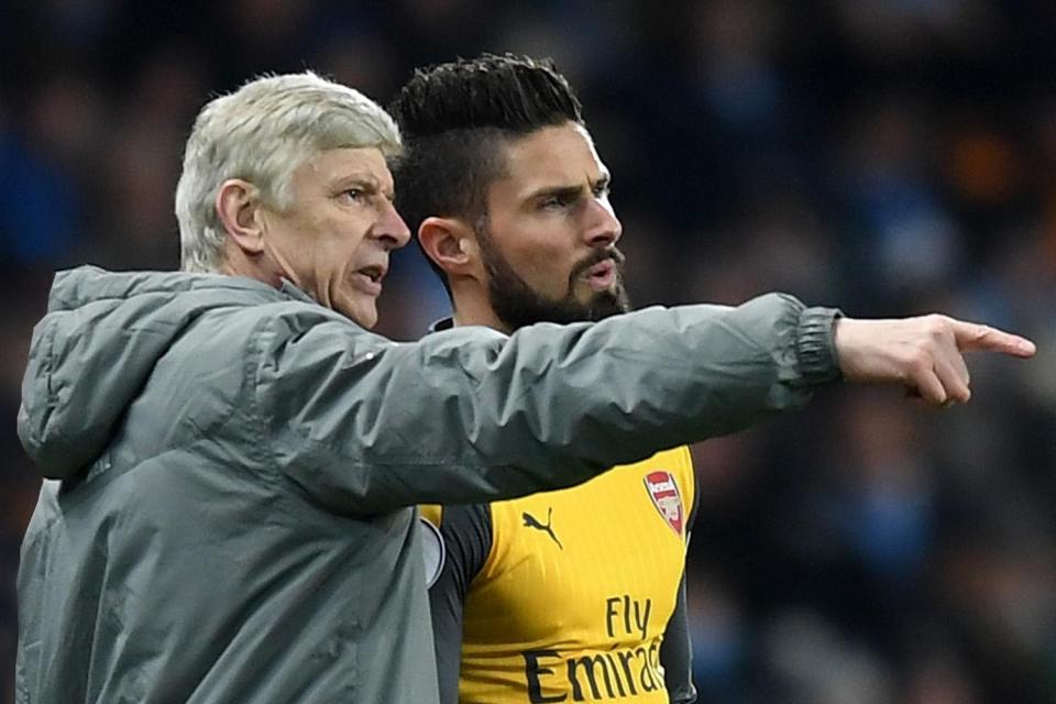  Olivier Girouds game time under Wenger is likely to be restricted this season