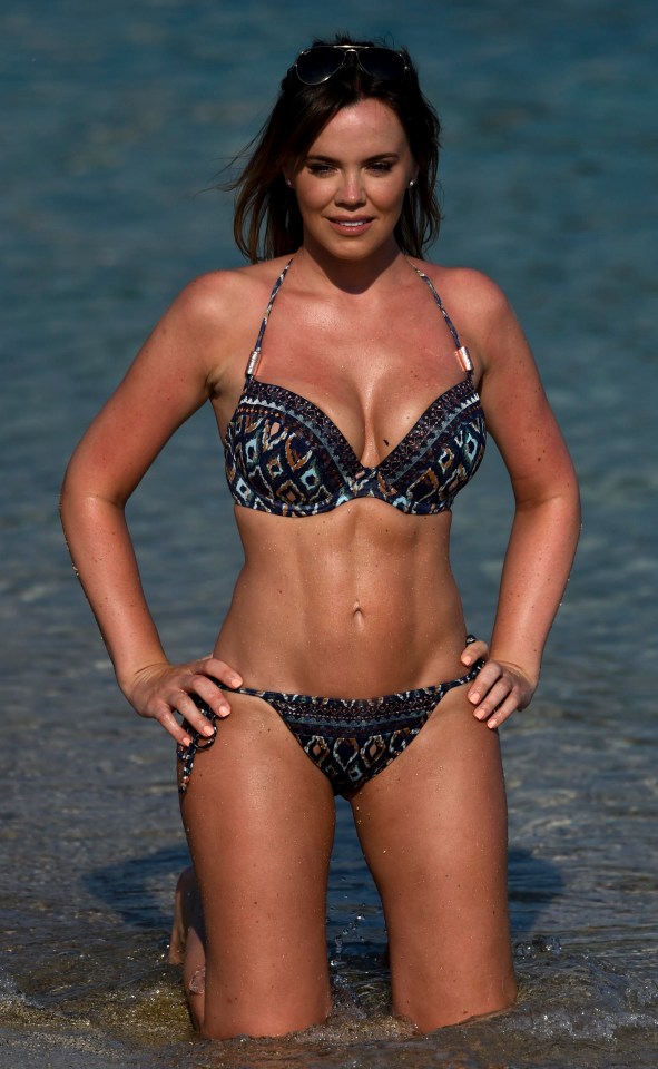 She gave birth last September and was determined to tone up and get her 'bikini body back'