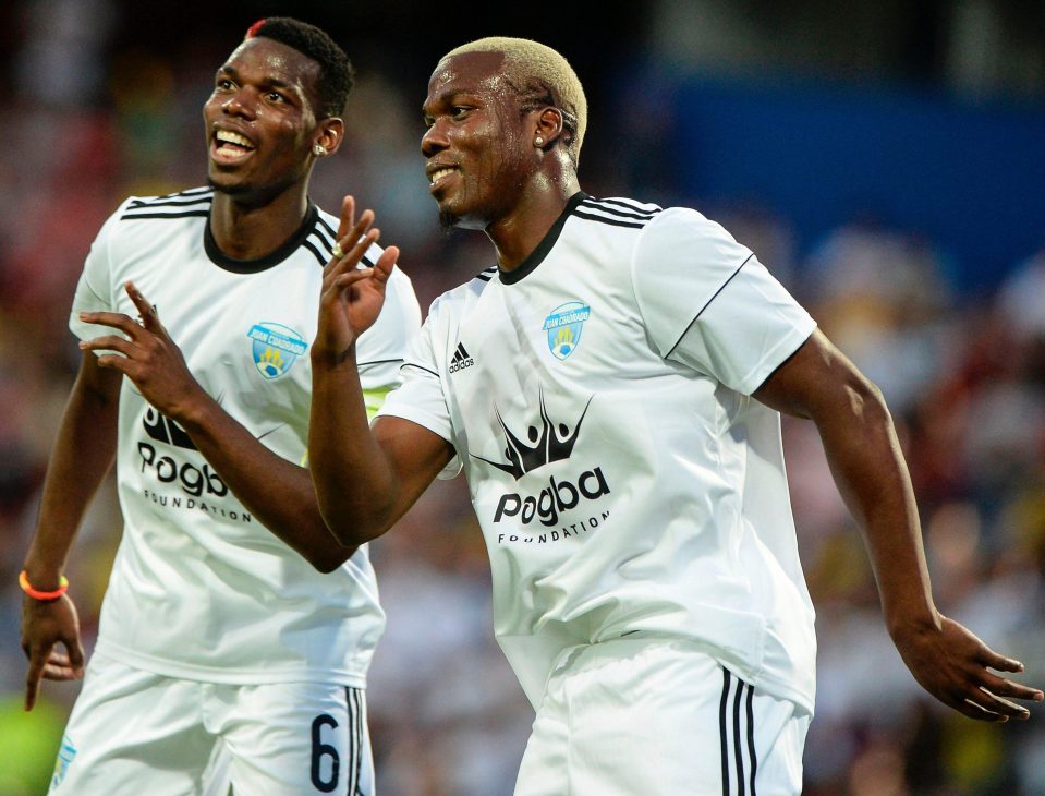  Pogba and brother Mathias perform the 'Billy' dance