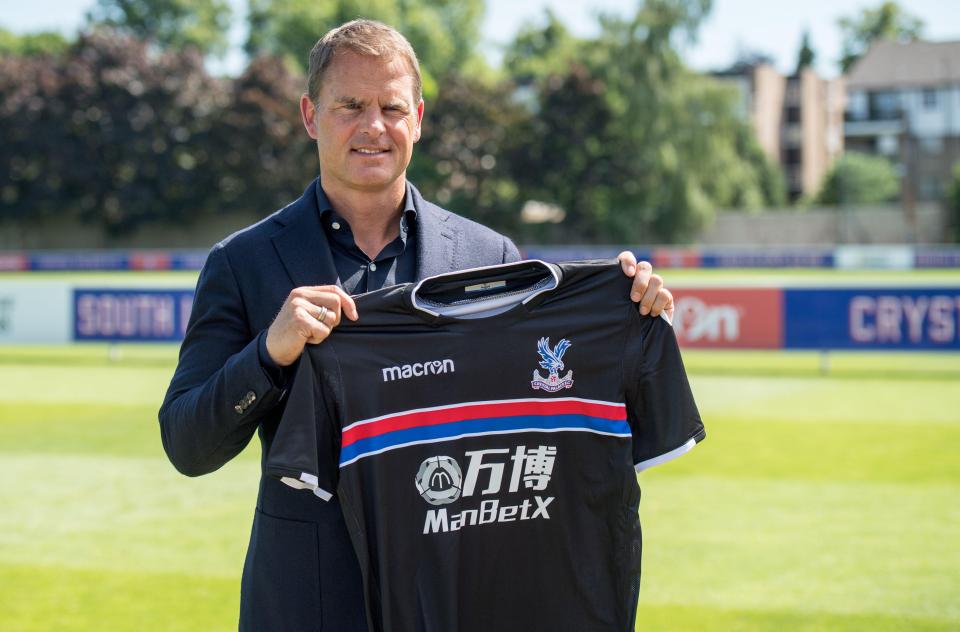  Frank de Boer replaced Sam Allardyce as Palace boss